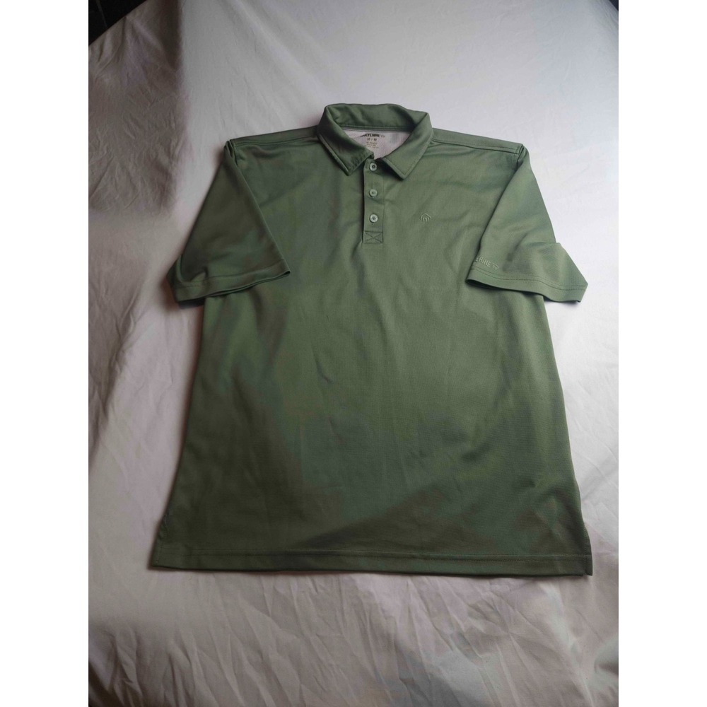 Wolverine Performance Polo Shirt Men Medium Olive Green Short Sleeve Vented Golf